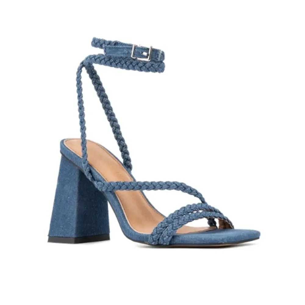 New ~ Gabrielle Union ~  Women's Nicolina Braided Block Heels Size 7.5